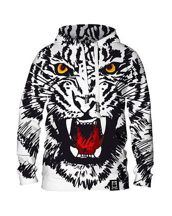 Damska Bluza z kapturem White Tiger, DrCrow