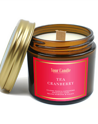 Świeca zapachowa sojowa Tea Cranberry 120ml- Your Candle, Your Candle