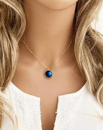 Naszyjnik z LAPIS LAZULI,  granatowy kamień, Anemon Atelier