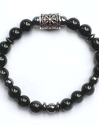 Ochronna czarny turmalin vegvisir kompas, KEIT