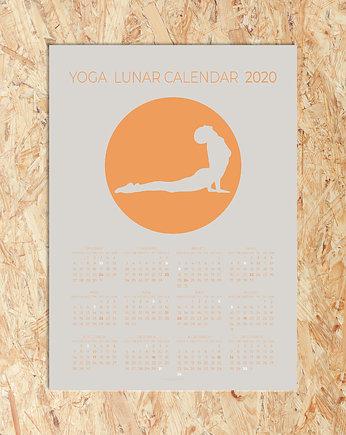 Kalendarz księżycowy 2020 pomarańczowy, My Yoga Smile