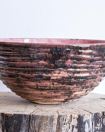 Misa duża nakrapiana ceramiczna, studnia ceramiczna