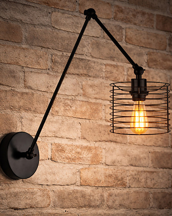 Regulowany kinkiet na wysięgniku ruchomym LIMA LOFT do czytania w sypialni, lampy loftowe LYSNE LOFT