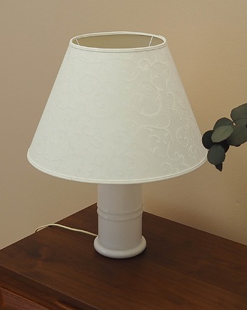 Lampa biurkowa Holmegaard, szklana podstawa, lata 70., Przetwory design