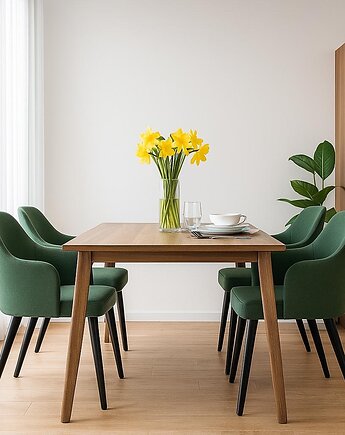 Producent Krzesło Tapicerowane EMRA WOOD  DELUXE KR-9 tkanina Peacock 15, EMRA WOOD DESIGN