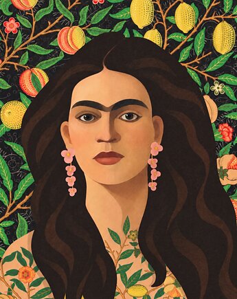 Fruit Frida - Plakat Fine Art, ma illustories