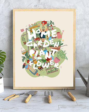Plakat. Wiosna w ogrodzie, Love Life and Forest