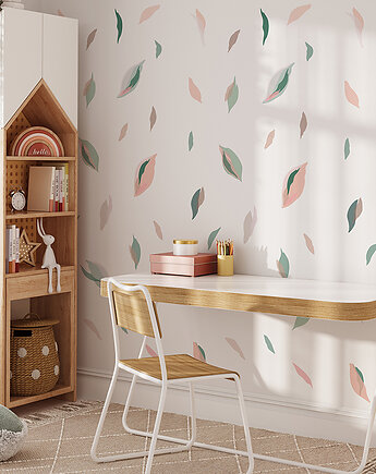 Tapeta dla dzieci White Leaves, Humpty Dumpty Room Decoration