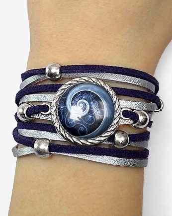 Bransoletka NIEBIESKA SPIRALA - 0115, EGGinEGG