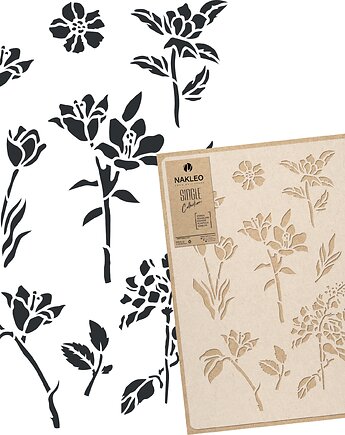 Szablon malarski wielokrotny // KWIATY POLNE, Szablony Nakleo