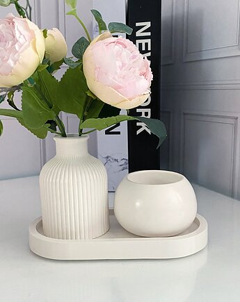 Zestaw dekoracyjny  z gipsu polimerowego, Ms. House Decor