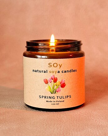 Świeczka sojowa Tulipany, SOy