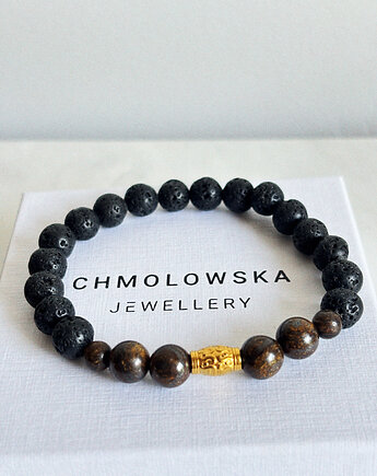 Bransoletka męska Bronzyt, Chmolowska Jewellery