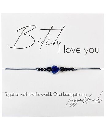 Bi.ch I love you Bransoletka z kamieni naturalnych Noc Kairu, Sodalit, karolina kosior