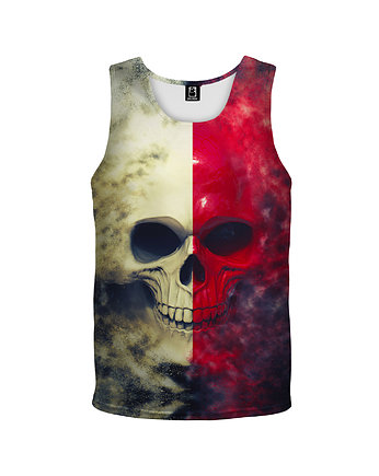 Bokserka Top Girl DR.CROW White Red Skull, DrCrow
