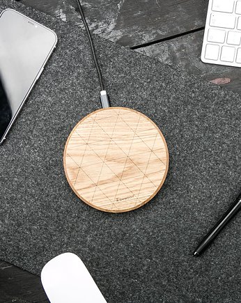 ŁADOWARKA INDUKCYJNA SLIM CIRCLE QI 15W DĄB, bewood