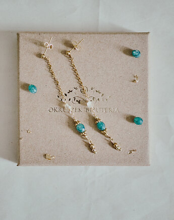 Kolczyki Persepolis z jadeitem i cytrynem, Okruszek Biżuteria