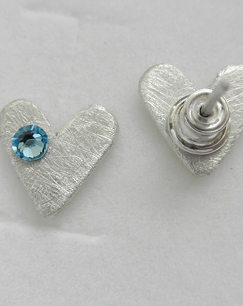 Kolczyki srebrne SERDUSZKO, Katarzyna Kaminska ART