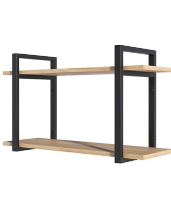 Półka na Ściane Dąb Craft Wiszaca Regał Kwietnik Nowoczesna 80 cm, A.D Home