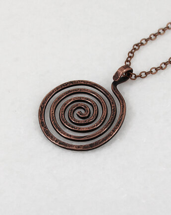 Wężowy - miedziany wisior - unikat, Caltha