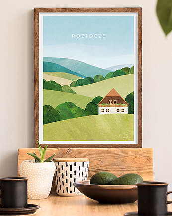 Roztocze - Zielona Kraina - plakat fine art, minimalmill