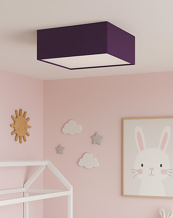 Fioletowa lampa sufitowa do pokoju dziecka ALABAMA KIDS, LYSNE
