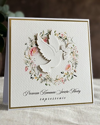 Zaproszenia na komunię, wzór 48B, Anna Art and Crafts