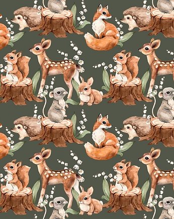 Tapeta Watercolor Forest Pattern 4b 53cmx10m PZ, Bajkowe Wnetrza