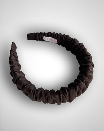 Brązowa opaska marszczona Brown, Volie Line