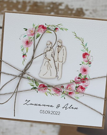 Kartka ślubna z personalizacją - Kartka na ślub, sorte