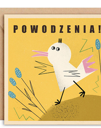 Kartka Powodzenia wersja II+ koperta, MUKI design