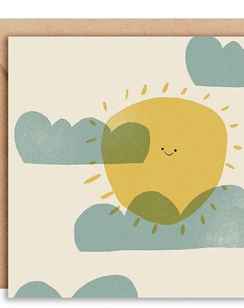 Kartka słońce  + koperta, MUKI design