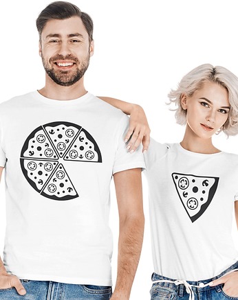 Koszulki dla pary pizza, EvienArt