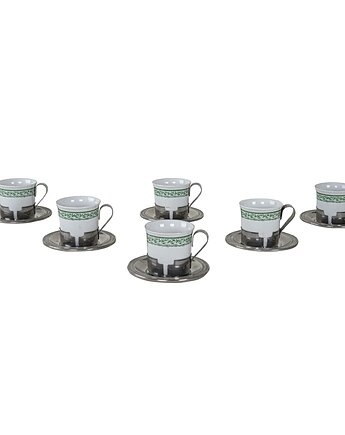 Komplet filiżanek do espresso, włoski design, lata 80, produkcja: Włochy, Przetwory design