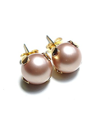 Dots - Pearls beige /alloys collection/ - sztyfty, KiKa pracownia