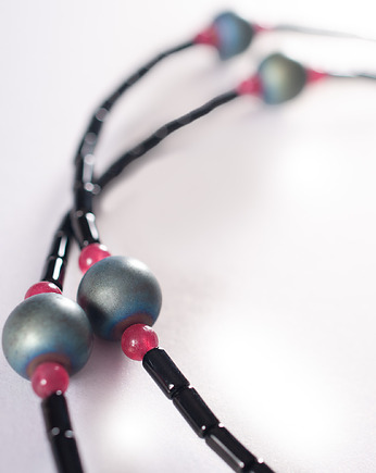 Naszyjnik z onyksem, jadeitem i hematytem. [SN19], Anillito