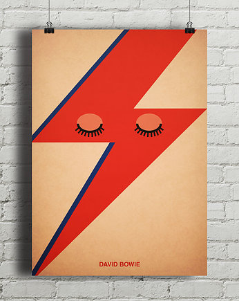 Plakat David Bowie, minimalmill