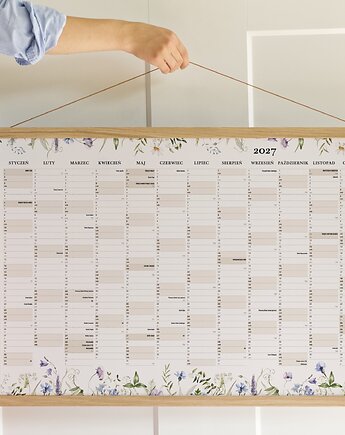 Planer ścienny 2027 - Polskie Święta, Niedziele Handlowe, Follygraph