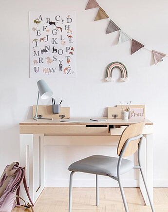 Plakat z polskim alfabetem do pokoju dziecka, różne rozmiary., HI LITTLE