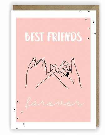 Kartka przyjaźni Best Friends Pinky Promise, Cardie