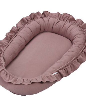 Gniazdko niemowlęce BASIC z falbanką Blush, Cotton & Sweets
