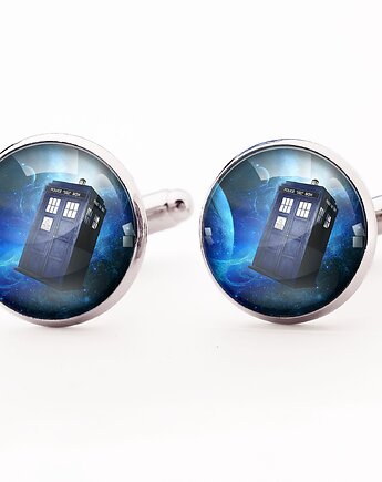 Tardis - spinki do mankietów - 0338, EgginEgg Men