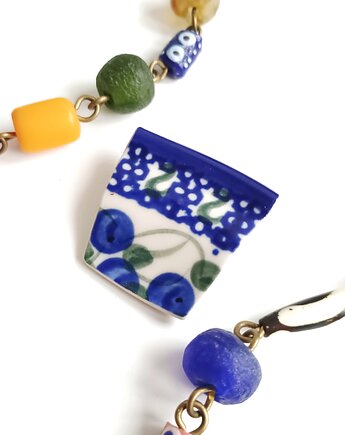 Broszka Bolesławiec, biżuteria z talerzy