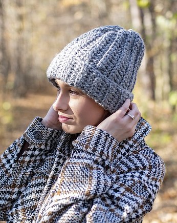 Czapka beanie z Wełny i alpaki, Iwona Wieliczko