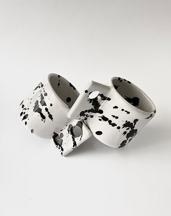 Kubek #07 /white and black 100ml/ z serii Architecture, Handverk