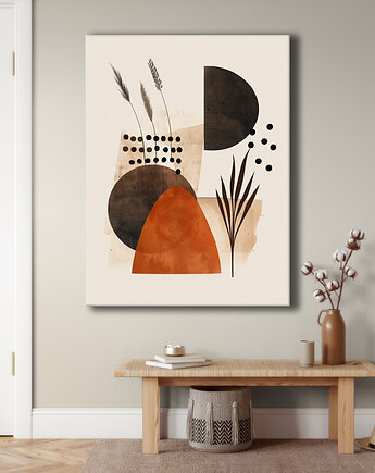 Geometria natury - Obraz na płótnie - Druk Blejtrama, Minimalizm, Loft #134, Black Sapphire Art