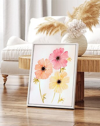 Promo! Oryginalna akwarela. Kwiaty 30x40cm, Malgorzata Domanska