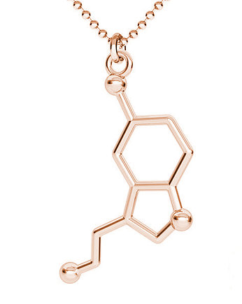 Naszyjnik SEROTONINA II- różowe złoto, ISSI Jewelry
