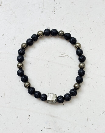 Bransoletka męska Piryt, Chmolowska Jewellery