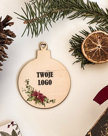 Motyw 2  - świąteczna kartka z Twoim logo, Winietka dekoruje